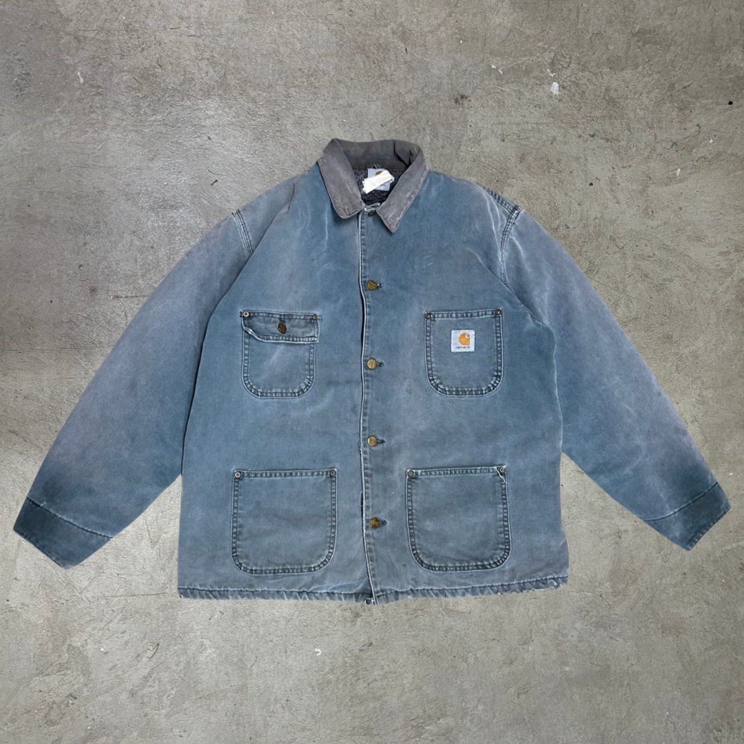 Vintage 90s Carhartt Blanket Lined Chore Jacket - XL