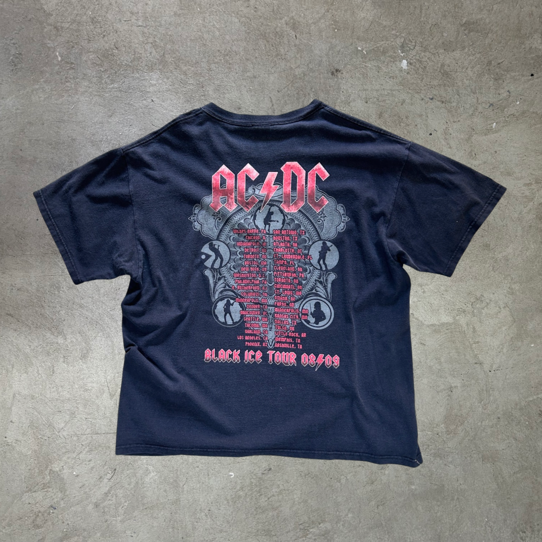 Vintage Anvil AC DC Single Stitch T-Shirt - L