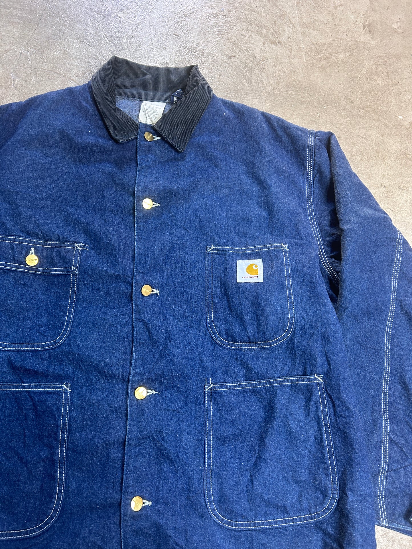 Men’s Vintage Carhartt 8LC Denim Chore Coat - L