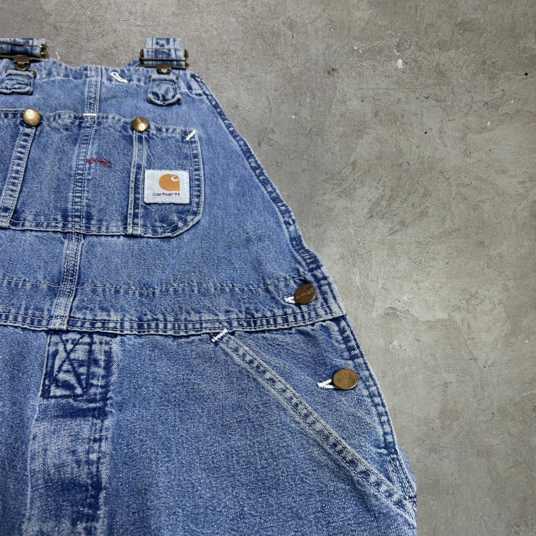 Vintage Carhartt Denim Dungaree - W32 x L30