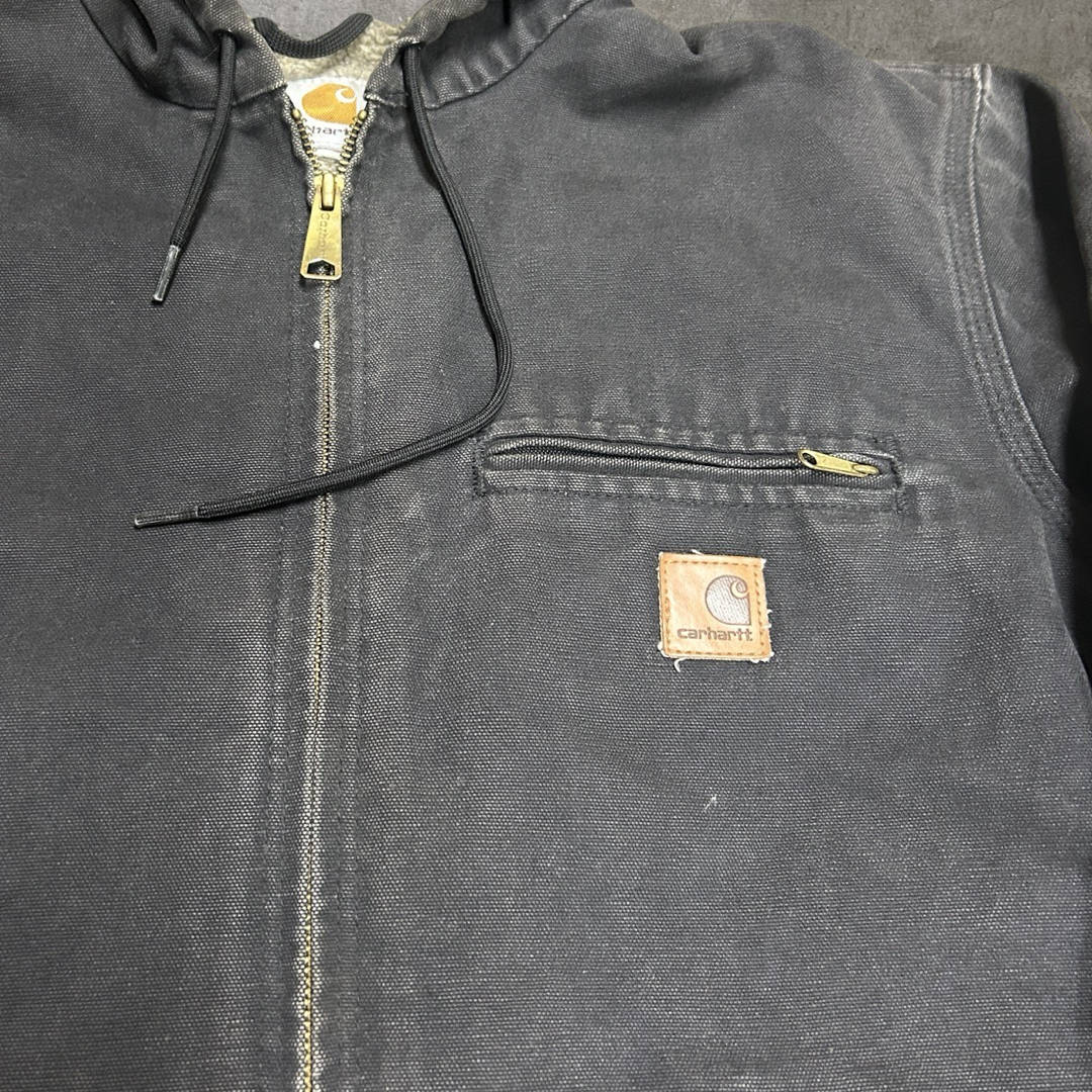 Vintage Carhartt J141 Sherpa Lined Hooded Jacket - M