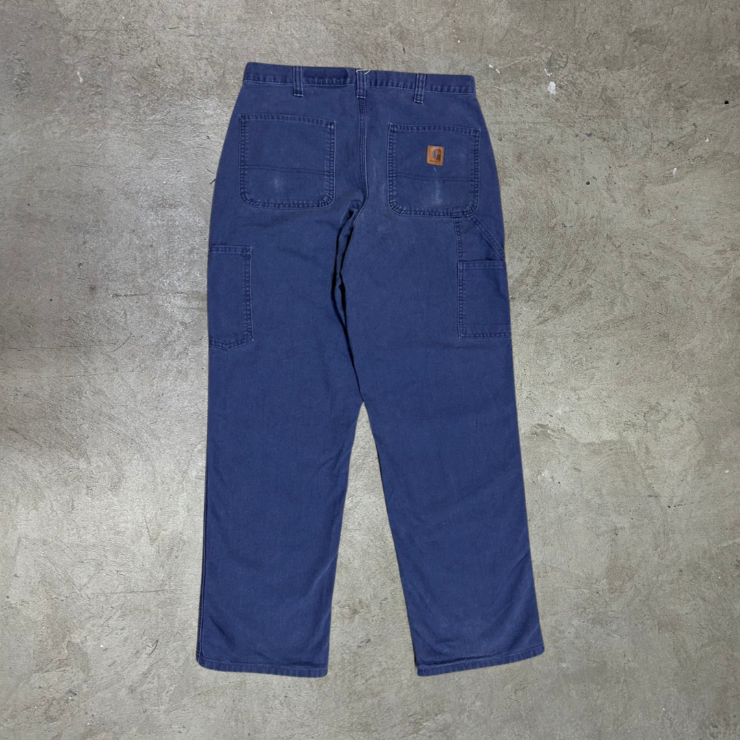 Vintage Carhartt Dungaree Fit Blue Pant - W32 x L32