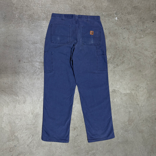 Vintage Carhartt Dungaree Fit Blue Pant - W32 x L32