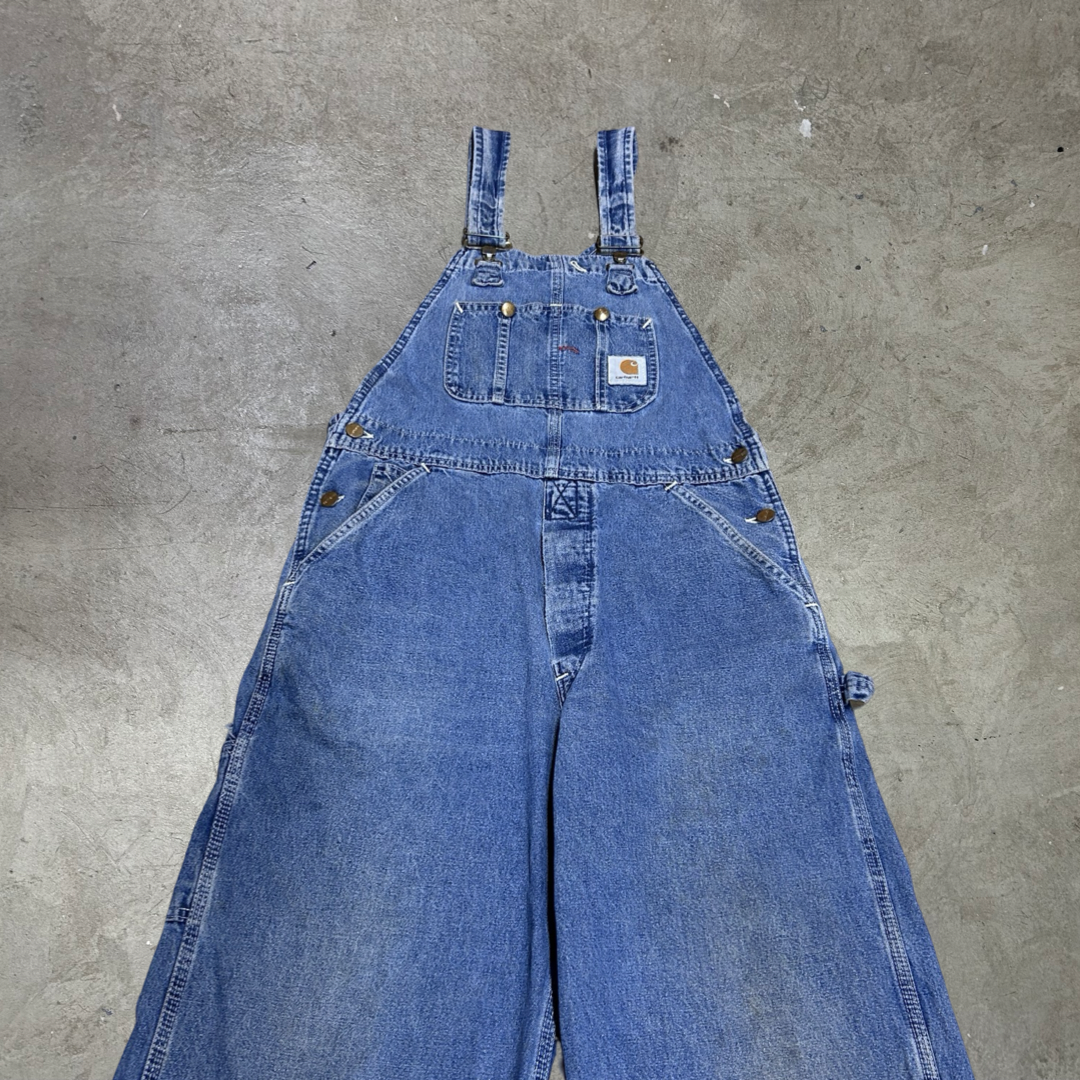 Vintage Carhartt Denim Dungaree - W32 x L30