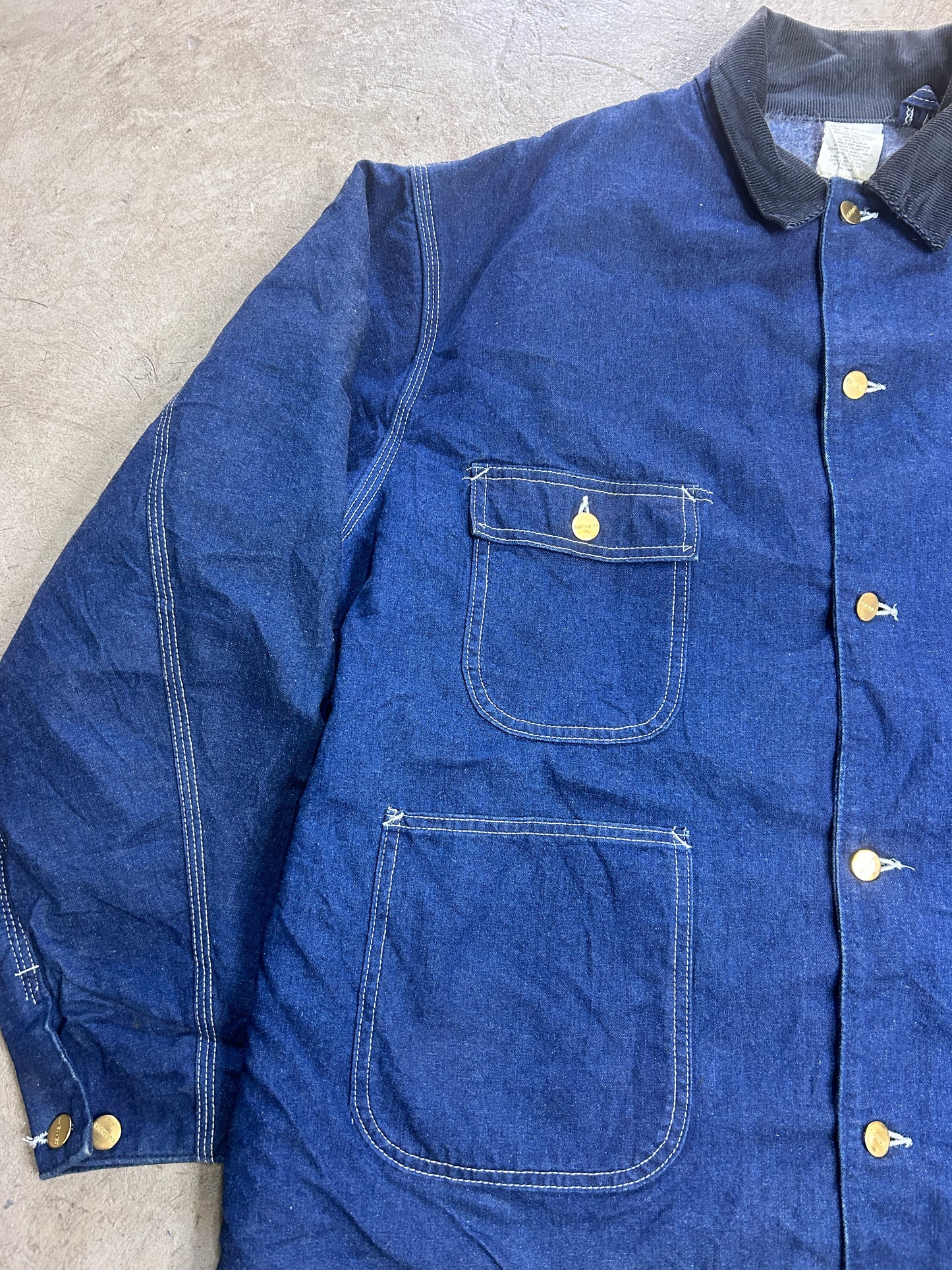 Men’s Vintage Carhartt 8LC Denim Chore Coat - L