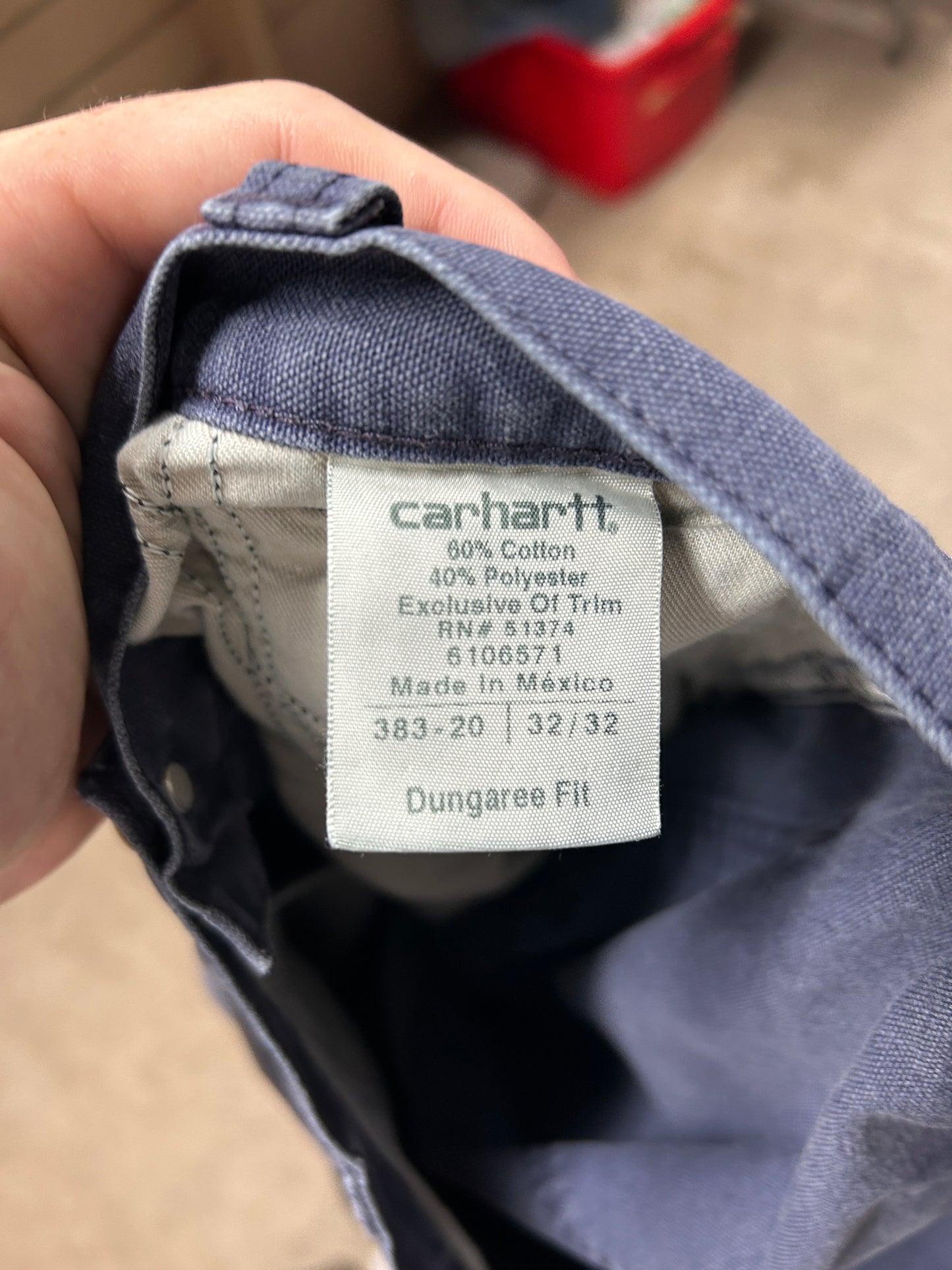 Vintage Carhartt Dungaree Fit Blue Pant - W32 x L32