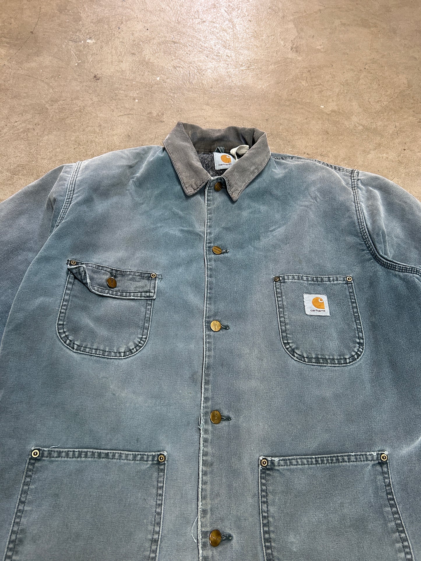 Vintage 90s Carhartt Blanket Lined Chore Jacket - XL