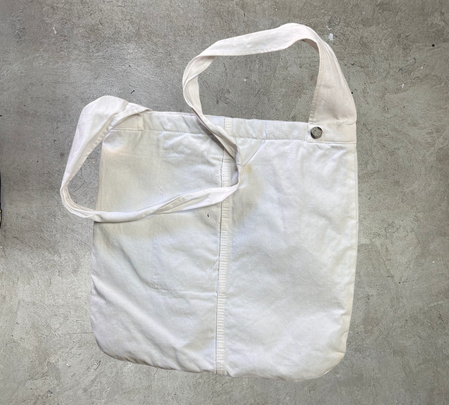 Vintage Reworked White Dickies Bag - OS