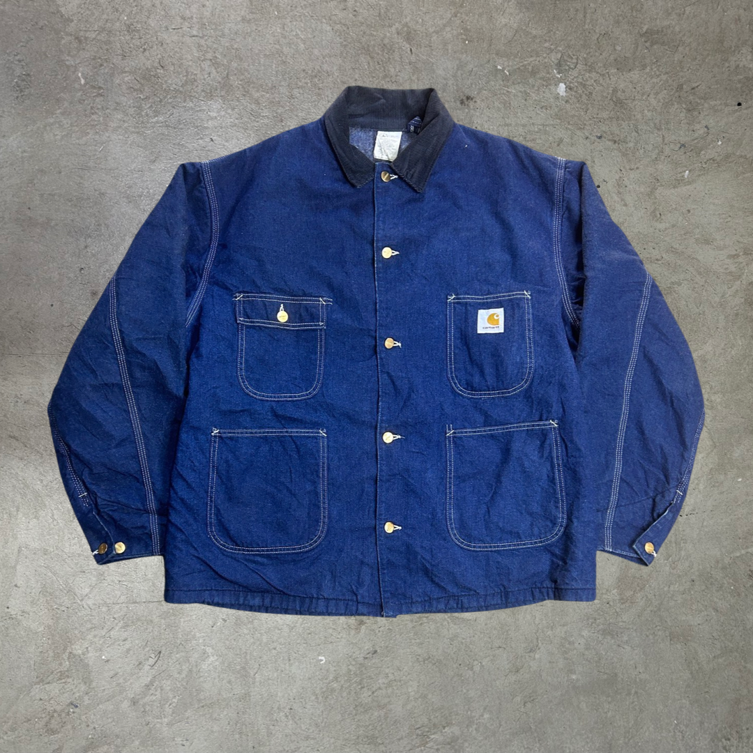 Men’s Vintage Carhartt 8LC Denim Chore Coat - L