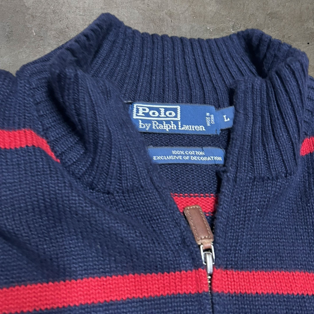 Vintage Polo Quarter Zip - L