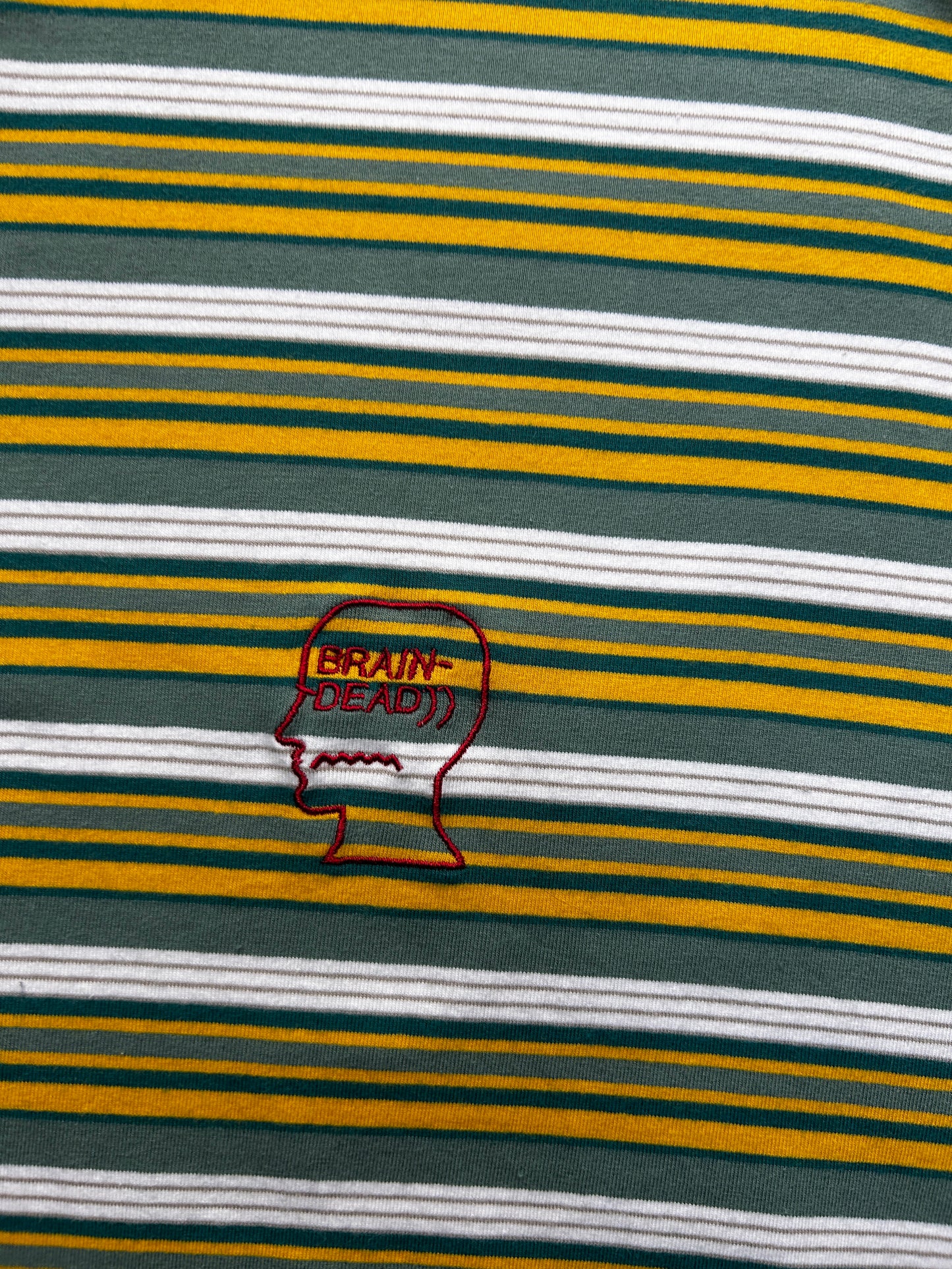 Brain Dead Nineties Blockes Striped Shirt - XL